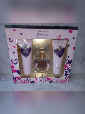 🆕 Vera Wang Princess Gift Set Full Size Pink Eau De Toilette Body Polish Lotion